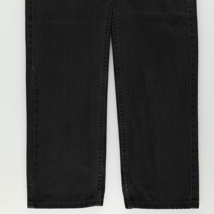 Levi's 00505-0260 Black Denim Tapered Jeans, Men's W36 (approx.) cotton black type Vintage Second Hand