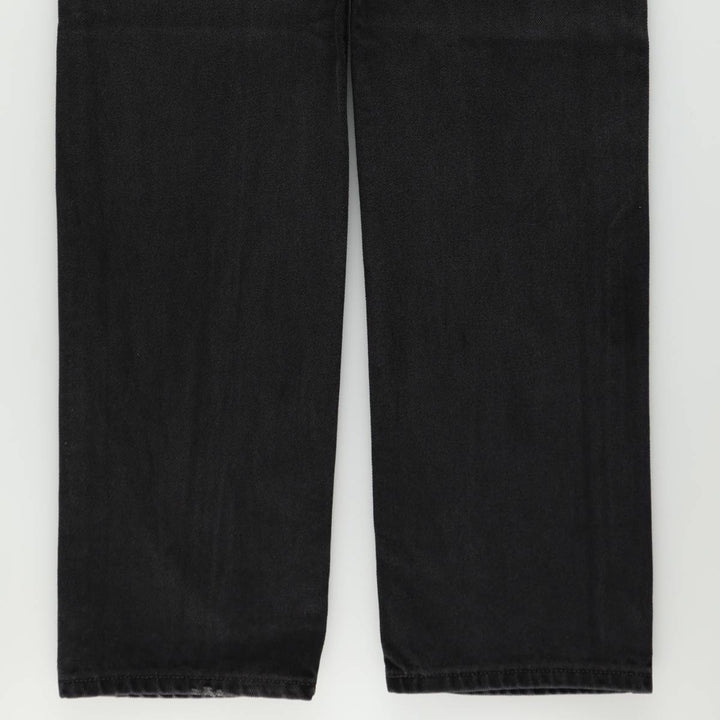 Levi's 00505-0260 Black Denim Tapered Jeans, Men's W36 (approx.) cotton black type Vintage Second Hand