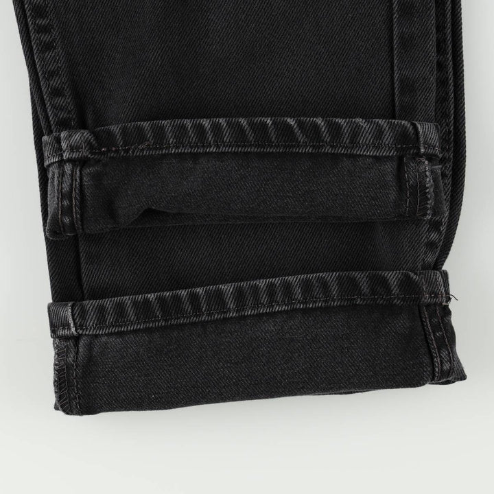 Levi's 00505-0260 Black Denim Tapered Jeans, Men's W36 (approx.) cotton black type Vintage Second Hand
