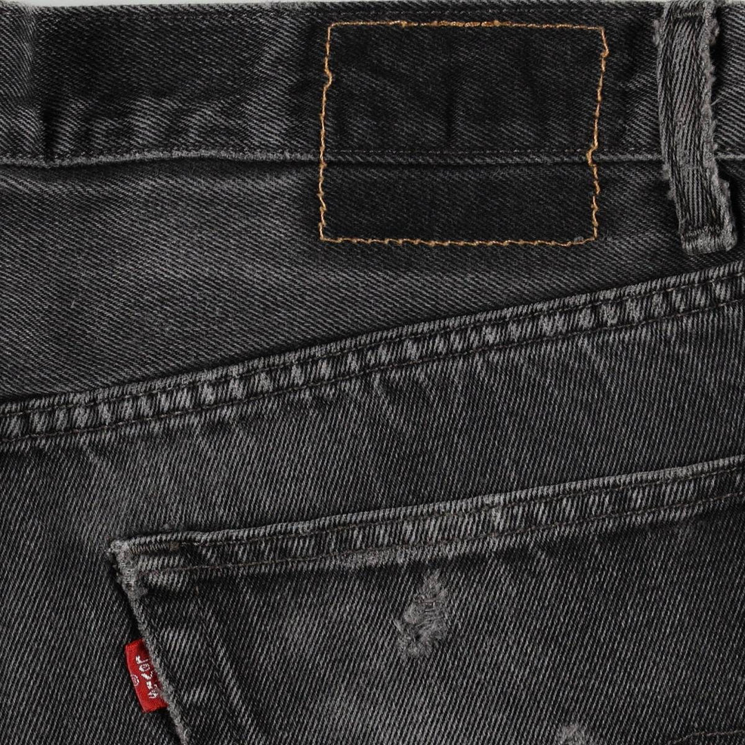 2000'S Levi's 505 Regular Fit Black Denim Tapered Denim Pants, Men's Size 36 cotton black type Vintage Second Hand