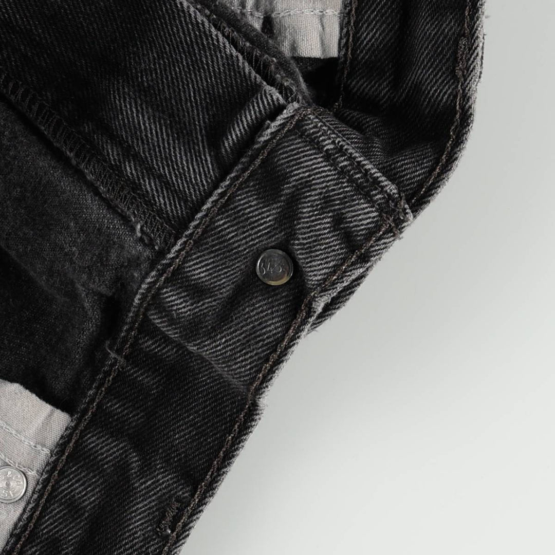 2000'S Levi's 505 Regular Fit Black Denim Tapered Denim Pants, Men's Size 36 cotton black type Vintage Second Hand