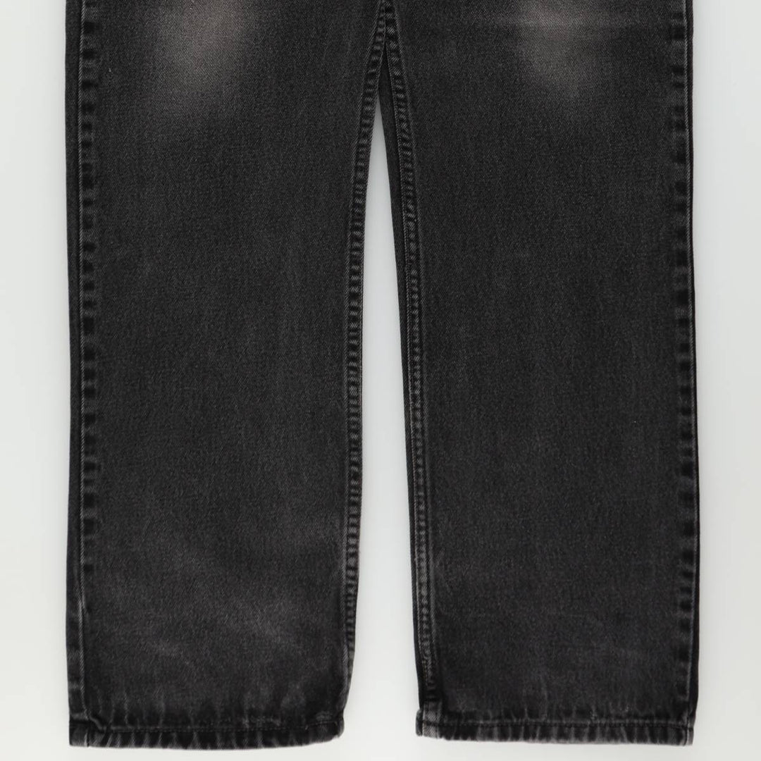 2000'S Levi's 505 Regular Fit Black Denim Tapered Denim Pants, Men's Size 36 cotton black type Vintage Second Hand