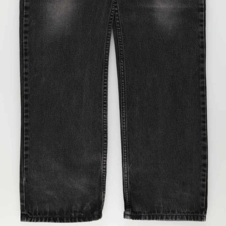 2000'S Levi's 505 Regular Fit Black Denim Tapered Denim Pants, Men's Size 36 cotton black type Vintage Second Hand