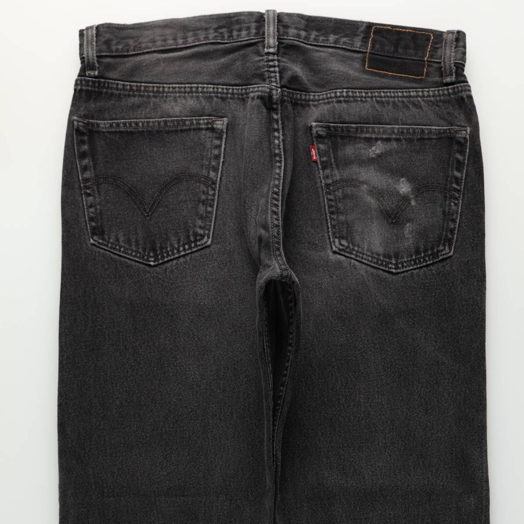 2000'S Levi's 505 Regular Fit Black Denim Tapered Denim Pants, Men's Size 36 cotton black type Vintage Second Hand