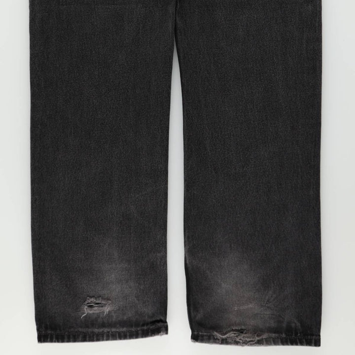 2000'S Levi's 505 Regular Fit Black Denim Tapered Denim Pants, Men's Size 36 cotton black type Vintage Second Hand