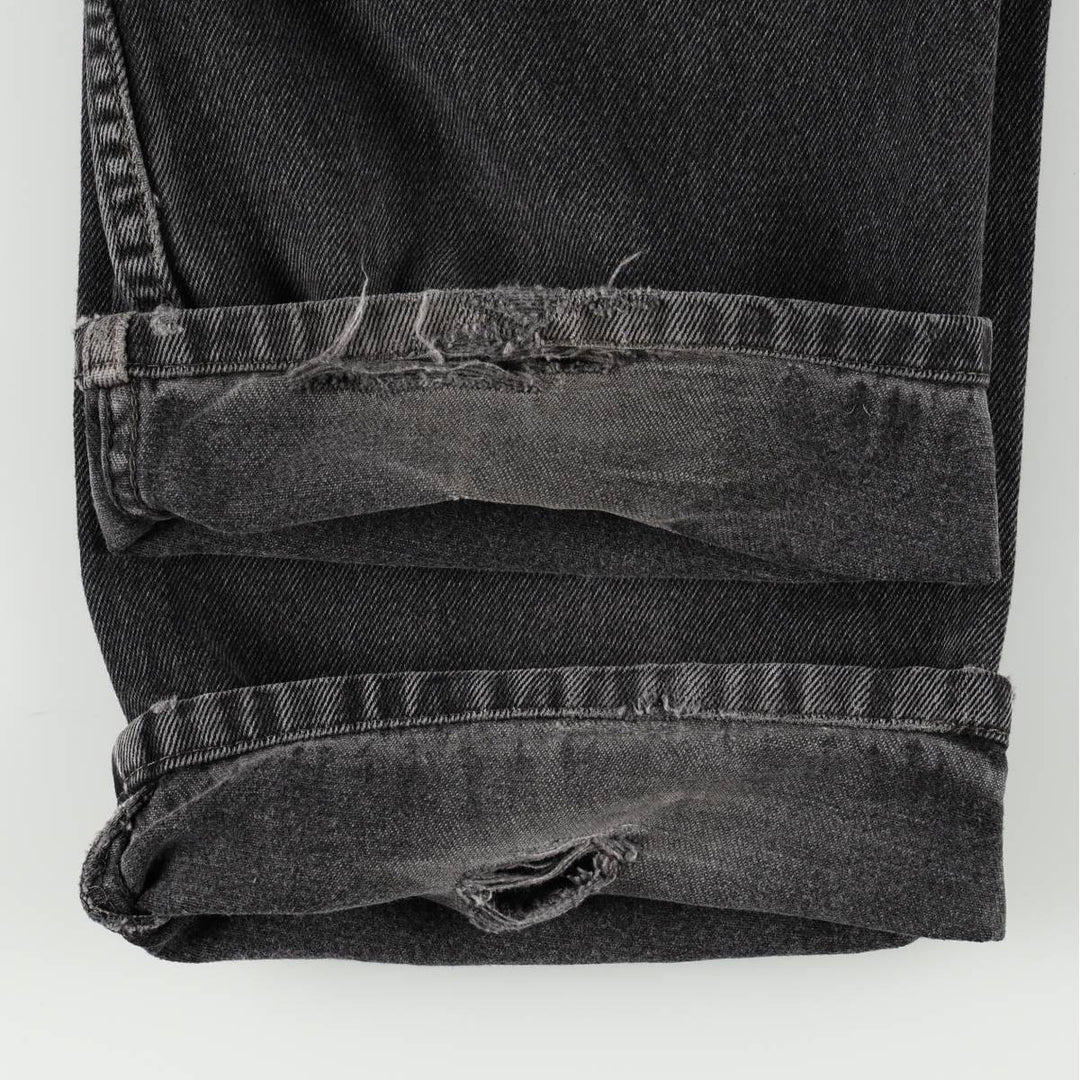 2000'S Levi's 505 Regular Fit Black Denim Tapered Denim Pants, Men's Size 36 cotton black type Vintage Second Hand