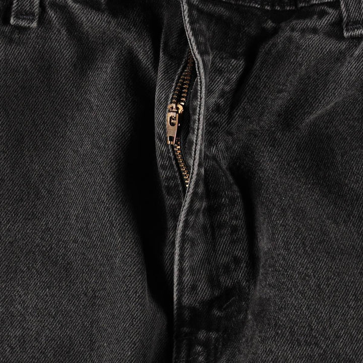 90'S Levi's 505 Regular Fit Straight Leg Tapered Denim Pants, Black Denim, Men's, Size 36, Vintage cotton black type Vintage Second Hand