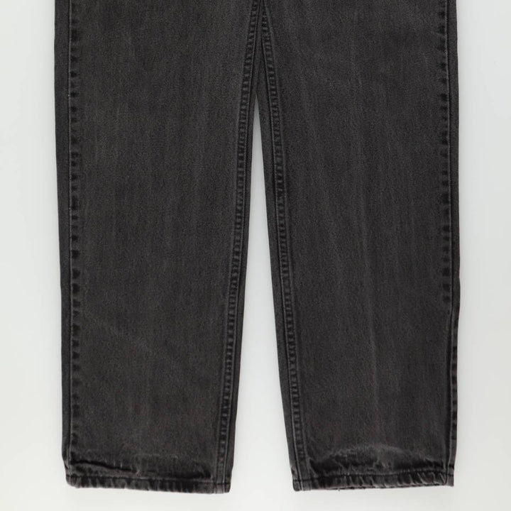 90'S Levi's 505 Regular Fit Straight Leg Tapered Denim Pants, Black Denim, Men's, Size 36, Vintage cotton black type Vintage Second Hand