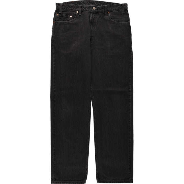 90'S Levi's 505 Regular Fit Straight Leg Black Denim Tapered Denim Pants, Made in Canada, Men's Size 36 cotton black type Vintage Second Hand