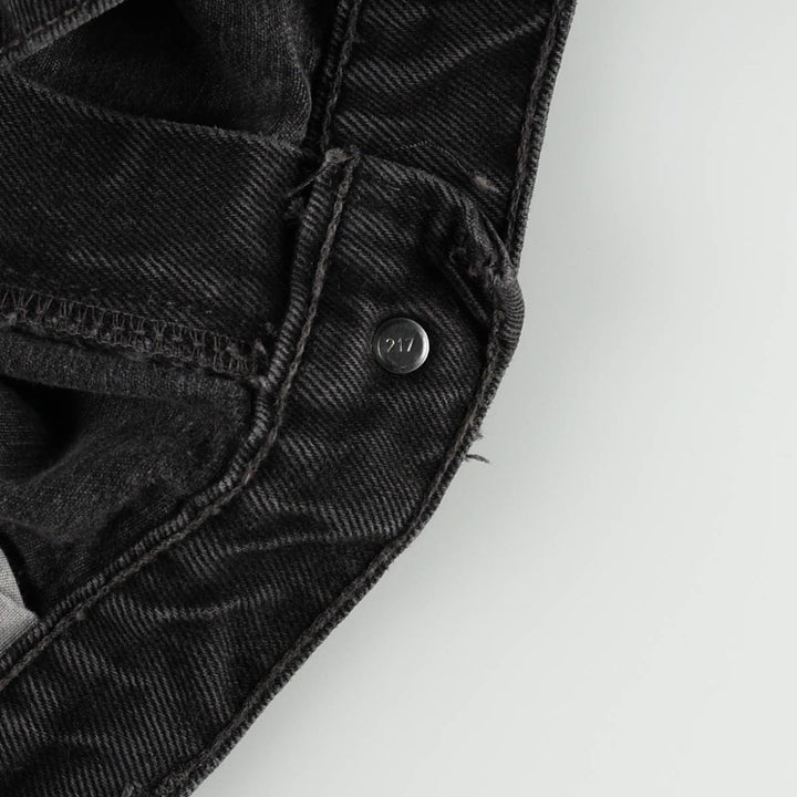 90'S Levi's 505 Regular Fit Straight Leg Black Denim Tapered Denim Pants, Made in Canada, Men's Size 36 cotton black type Vintage Second Hand