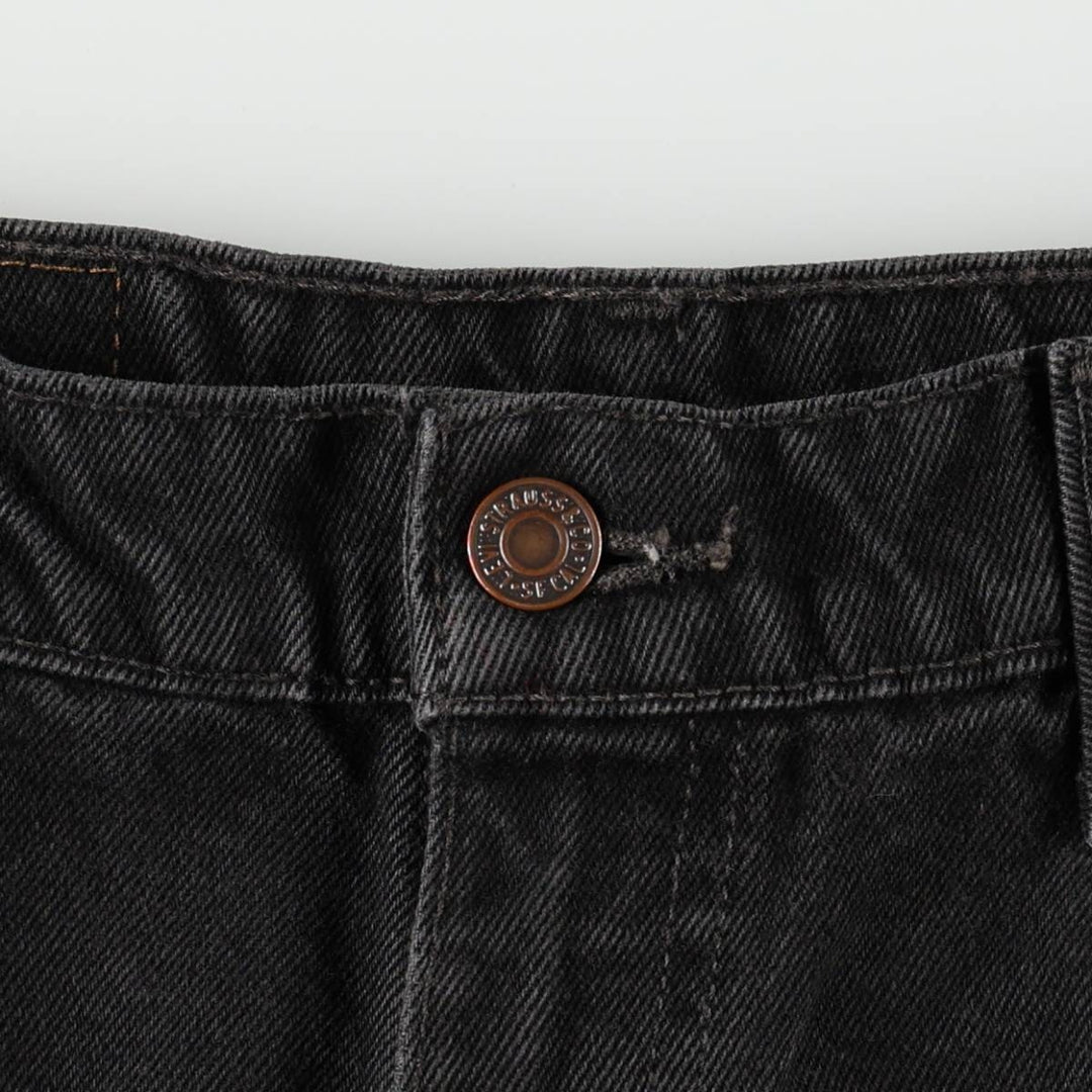 90'S Levi's 505 Regular Fit Straight Leg Black Denim Tapered Denim Pants, Made in Canada, Men's Size 36 cotton black type Vintage Second Hand