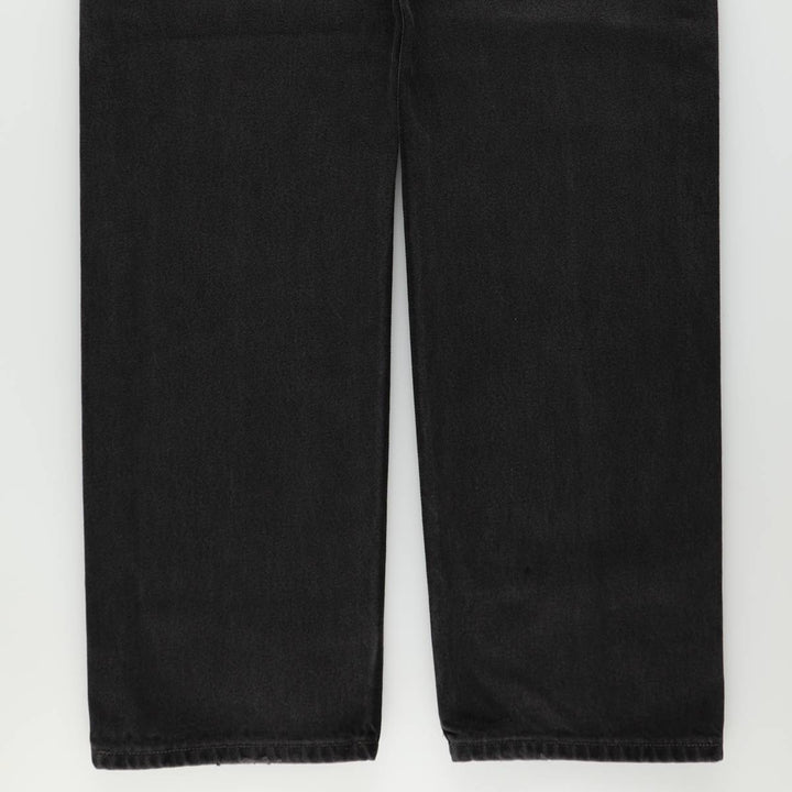 90'S Levi's 505 Regular Fit Straight Leg Black Denim Tapered Denim Pants, Made in Canada, Men's Size 36 cotton black type Vintage Second Hand
