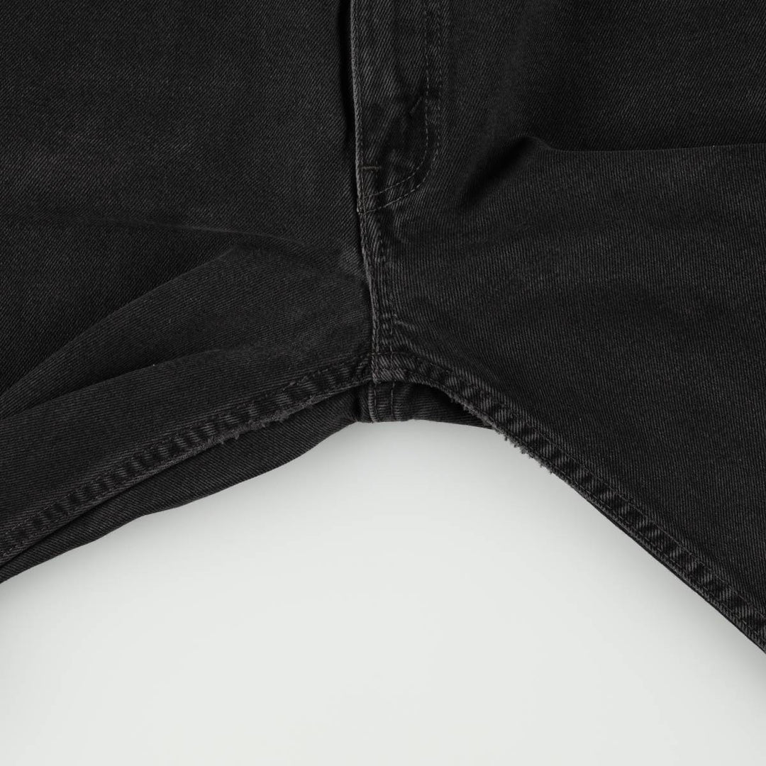 90'S Levi's 505 Regular Fit Straight Leg Black Denim Tapered Denim Pants, Made in Canada, Men's Size 36 cotton black type Vintage Second Hand