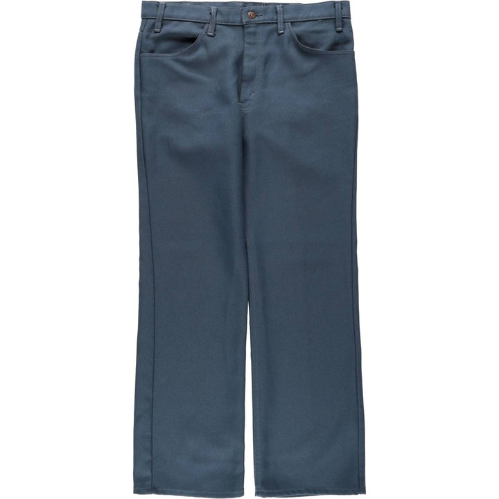 1980'S Levi's 10517 6116 Slacks Pants, Made in USA, Men's W36 (approx.), Vintage polyester blue type Vintage Second Hand