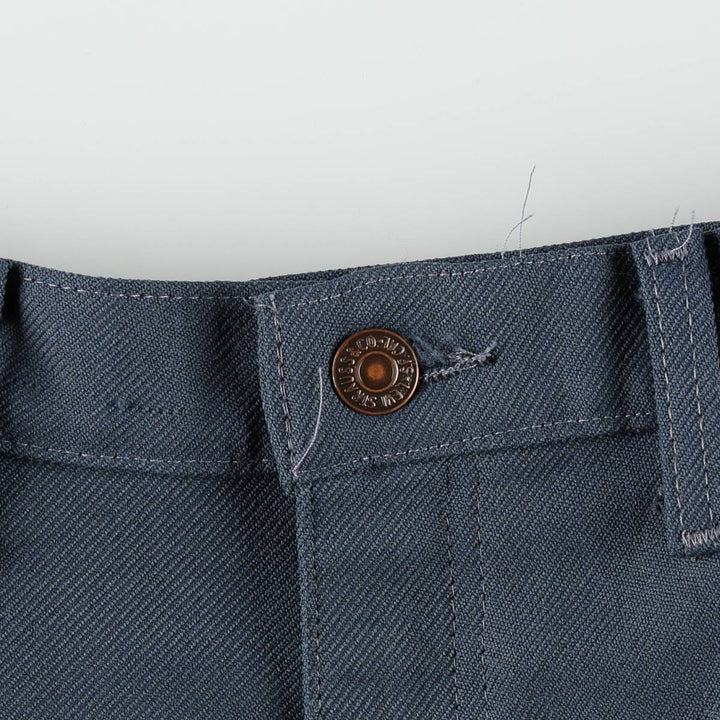 1980'S Levi's 10517 6116 Slacks Pants, Made in USA, Men's W36 (approx.), Vintage polyester blue type Vintage Second Hand