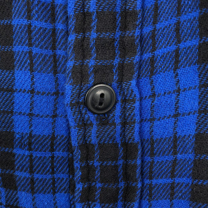Ralph Lauren POLO RALPH LAUREN long-sleeved flannel check shirt, men's size L cotton blue type Vintage Second Hand