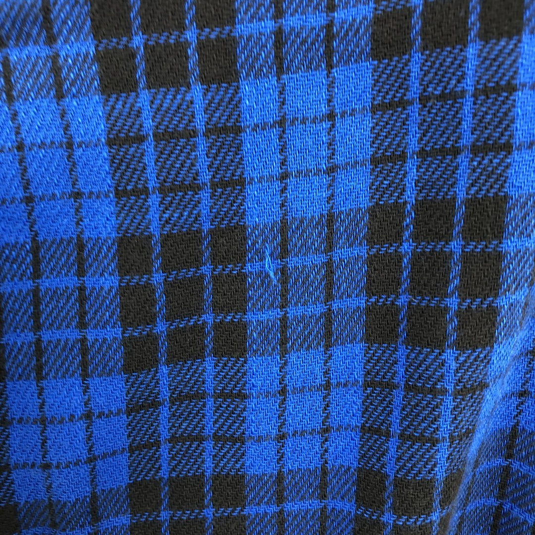 Ralph Lauren POLO RALPH LAUREN long-sleeved flannel check shirt, men's size L cotton blue type Vintage Second Hand