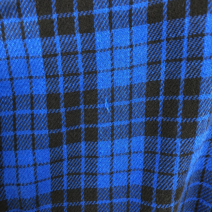 Ralph Lauren POLO RALPH LAUREN long-sleeved flannel check shirt, men's size L cotton blue type Vintage Second Hand