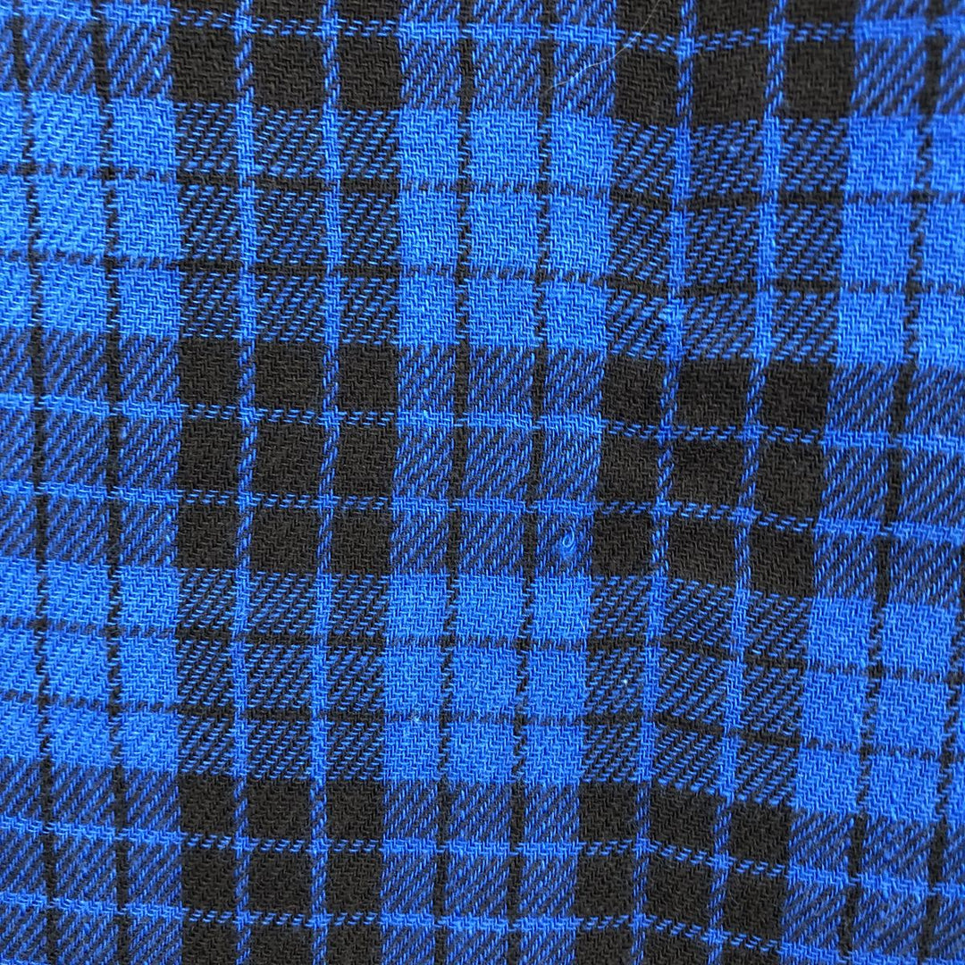 Ralph Lauren POLO RALPH LAUREN long-sleeved flannel check shirt, men's size L cotton blue type Vintage Second Hand