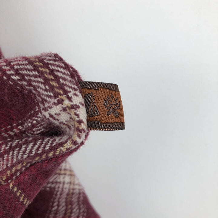 MOOSE CREEK Long Sleeve Heavy Flannel Check Shirt, Men's Size L cotton red type Vintage Second Hand
