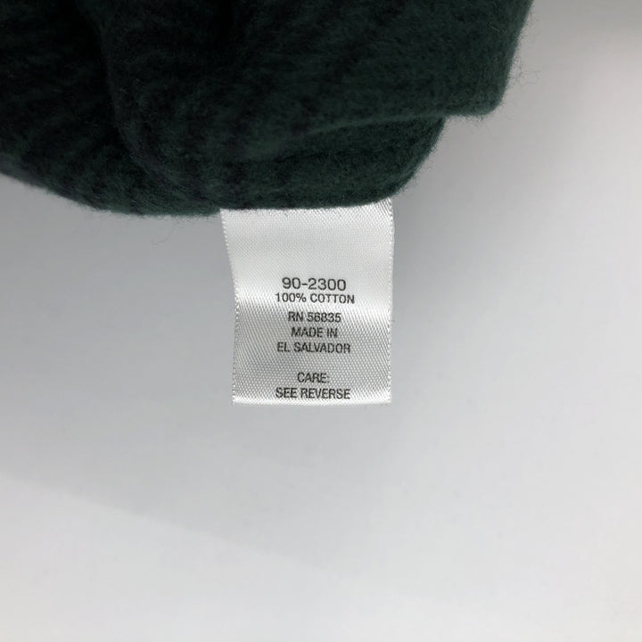Cabelas Logger Flannel Long-Sleeve Heavy Flannel Check Shirt, Men's Size L (approx.) cotton green type Vintage Second Hand