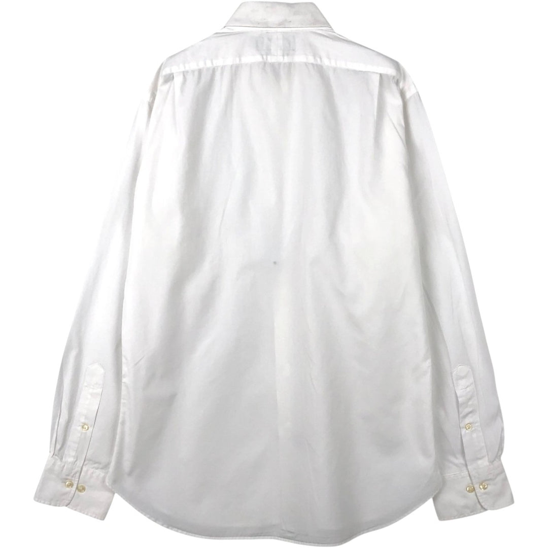 Ralph Lauren POLO by Ralph Lauren REGENT CUSTOM FIT long sleeve cotton shirt, men's size L cotton white type Vintage Second Hand