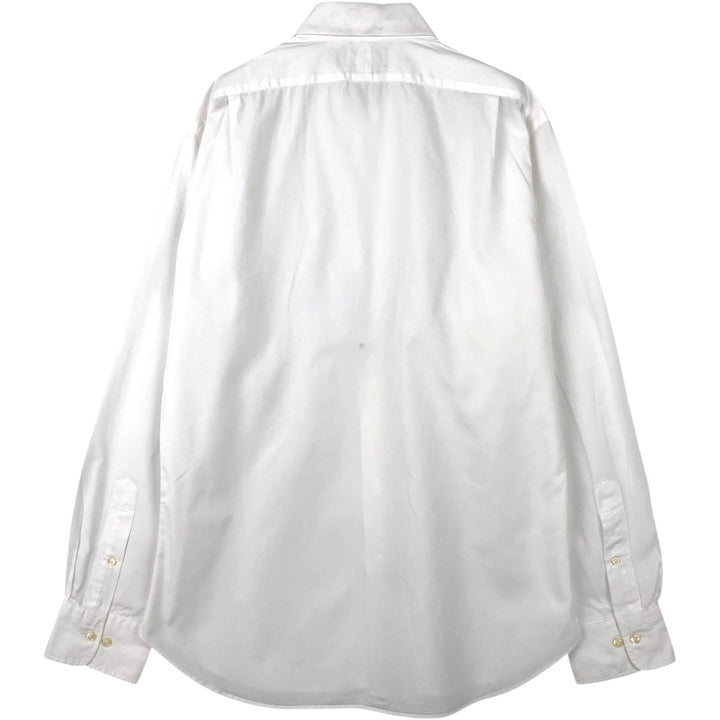 Ralph Lauren POLO by Ralph Lauren REGENT CUSTOM FIT long sleeve cotton shirt, men's size L cotton white type Vintage Second Hand