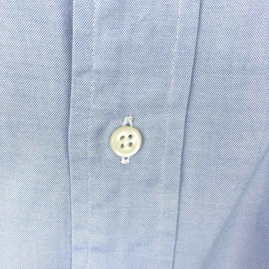 Ralph Lauren YARMOUTH long sleeve button down shirt, men's XL size cotton Blue type light blue Vintage Second Hand