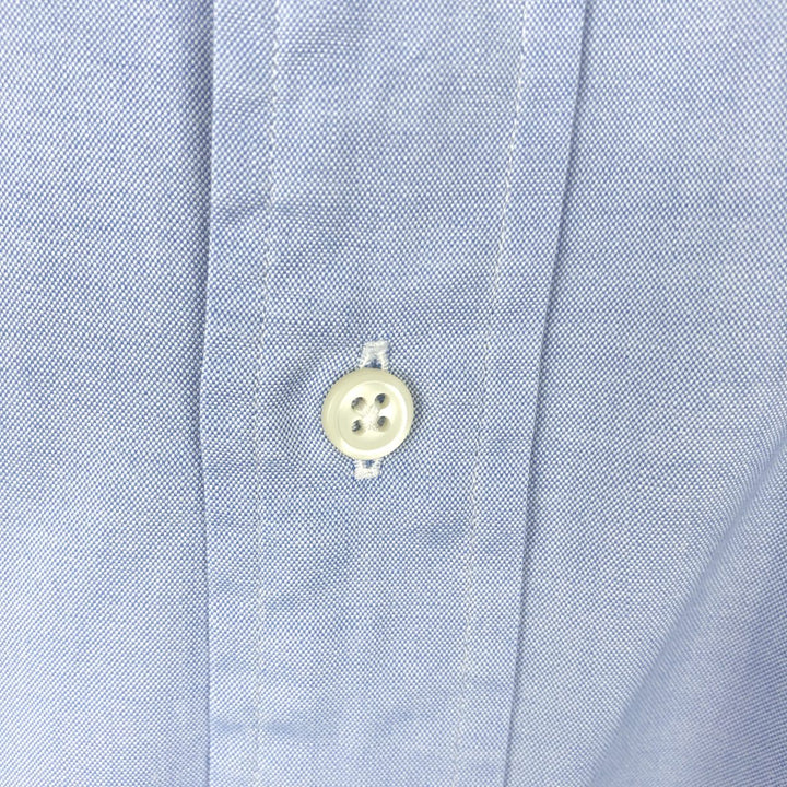 Ralph Lauren YARMOUTH long sleeve button down shirt, men's XL size cotton Blue type light blue Vintage Second Hand
