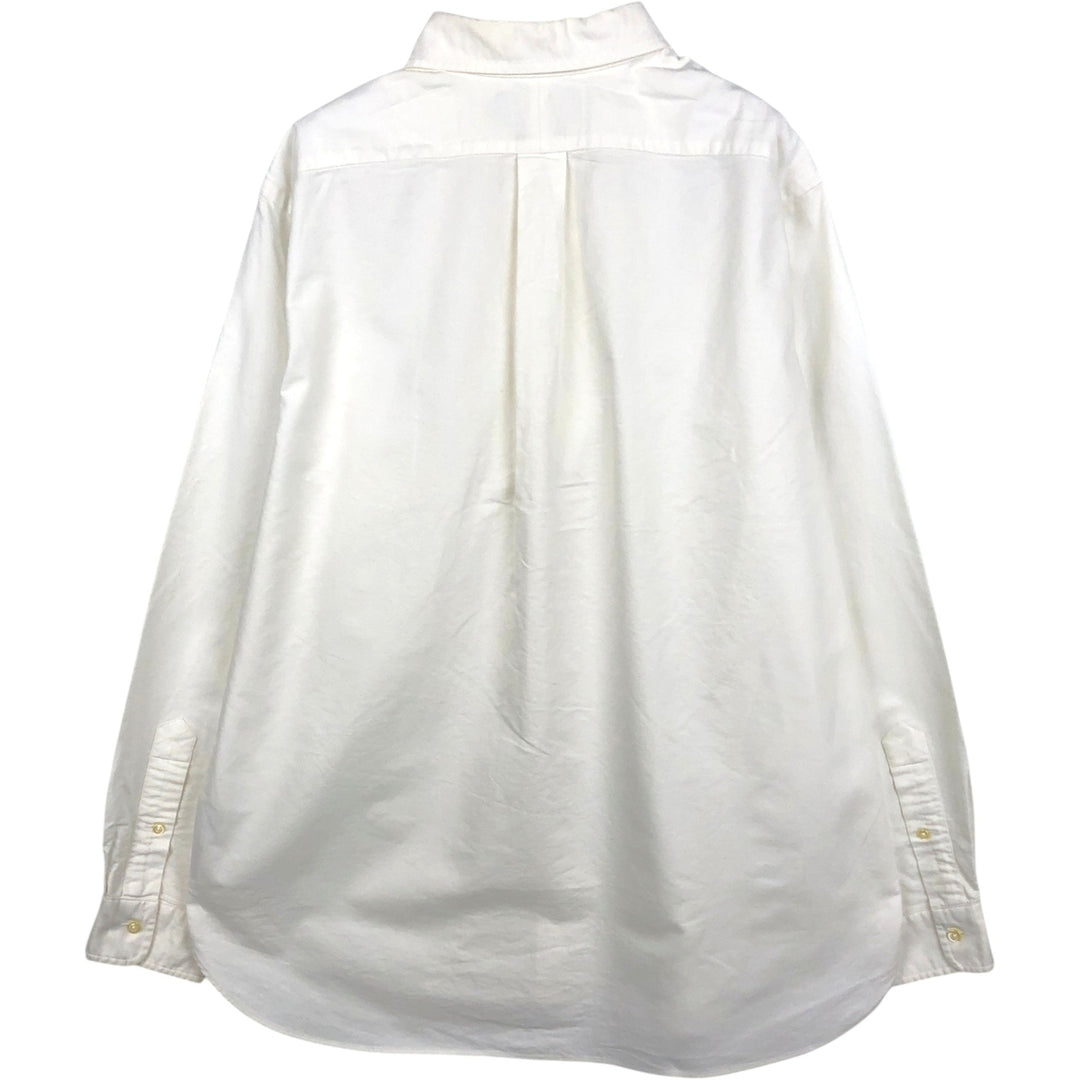 Ralph Lauren Classic Fit Long Sleeve Button Down Shirt, Men's Size L cotton white type Vintage Second Hand