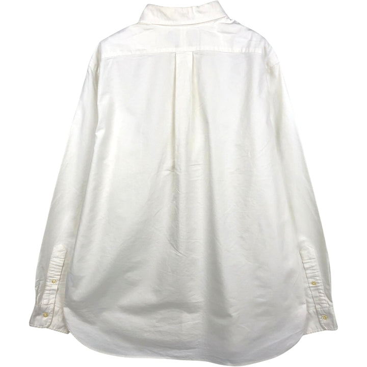 Ralph Lauren Classic Fit Long Sleeve Button Down Shirt, Men's Size L cotton white type Vintage Second Hand