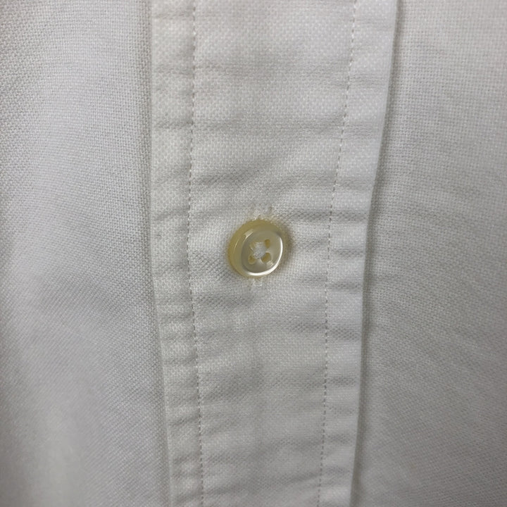 Ralph Lauren Classic Fit Long Sleeve Button Down Shirt, Men's Size L cotton white type Vintage Second Hand