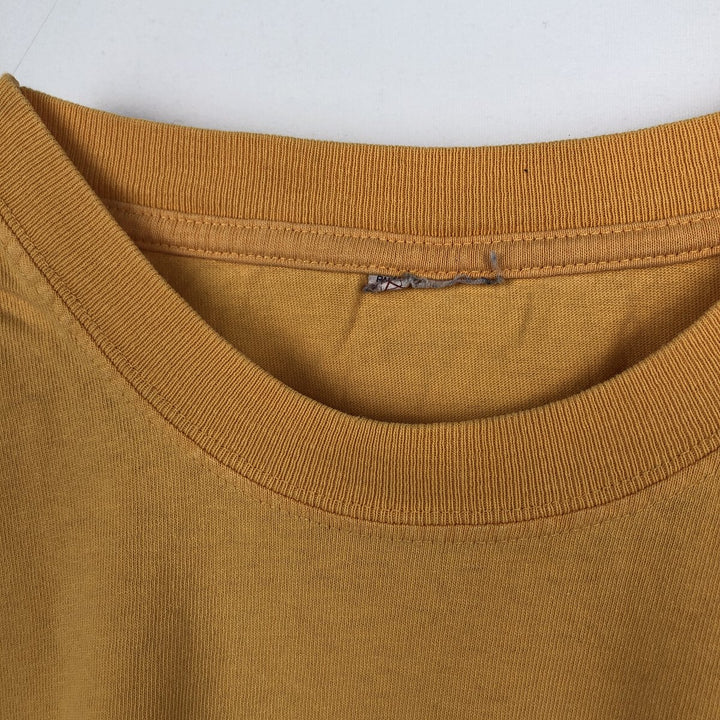 90'S Tiger Pattern Floral Print T-Shirt, Men's Size L (approx.), Vintage unclear yellow type Vintage Second Hand