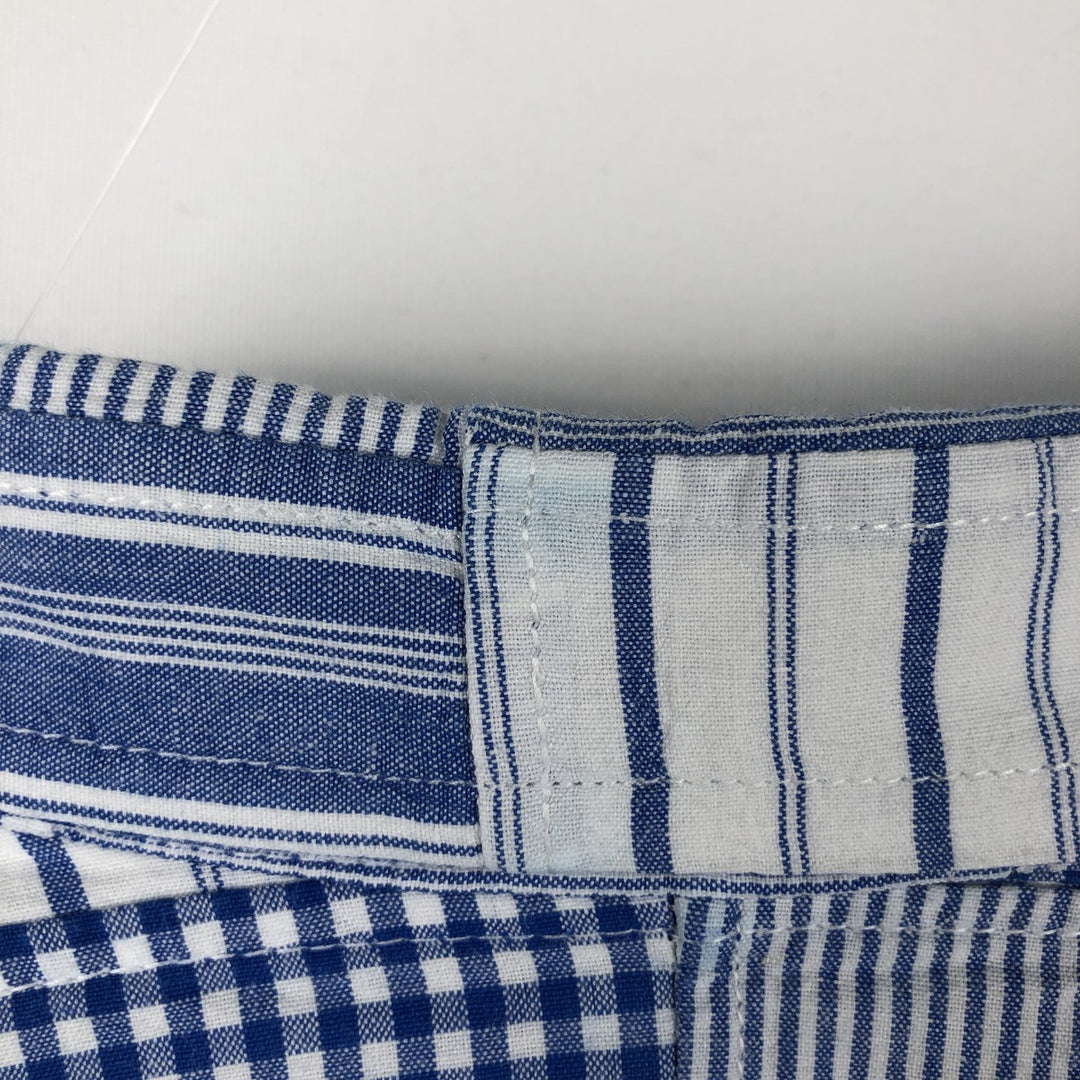 2000'S Orvis patchwork long-sleeved button-down check shirt, men's size XL. cotton white type Vintage Second Hand