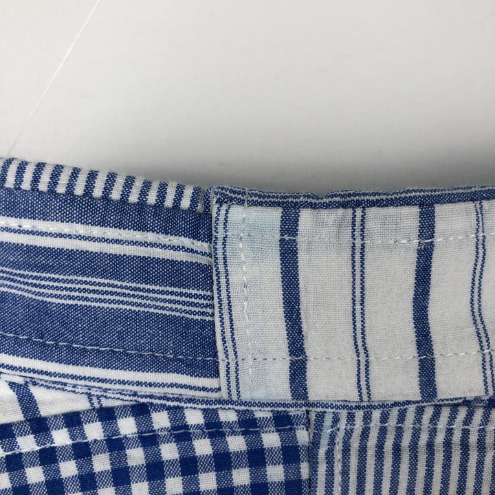 2000'S Orvis patchwork long-sleeved button-down check shirt, men's size XL. cotton white type Vintage Second Hand