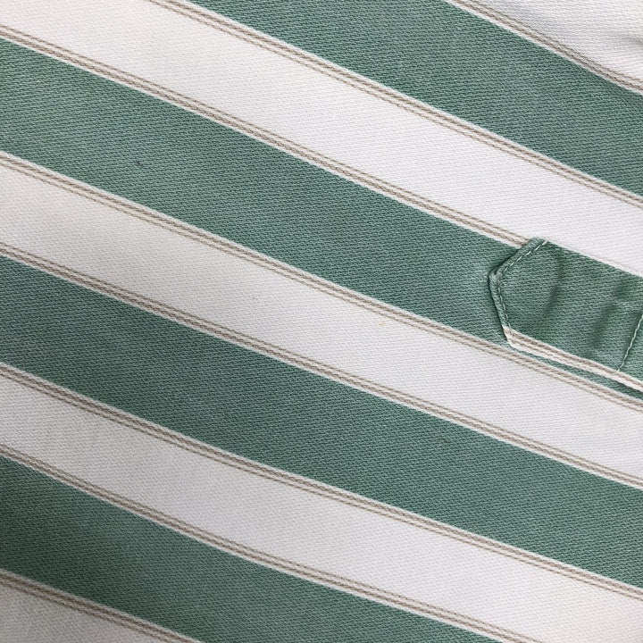 90'S GAP Old Gap Multi-stripe Long-sleeved Cotton Stripe Shirt, Men's Size M (approx.), Vintage cotton Mint green Vintage Second Hand
