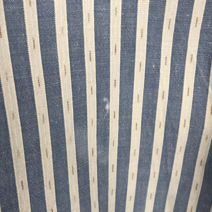 1980'S Ralph Lauren CHAPS Long-Sleeve Button-Down Striped Shirt, Made in USA, Men's Size M (approx.), Vintage cotton Blue type light blue Vintage Second Hand