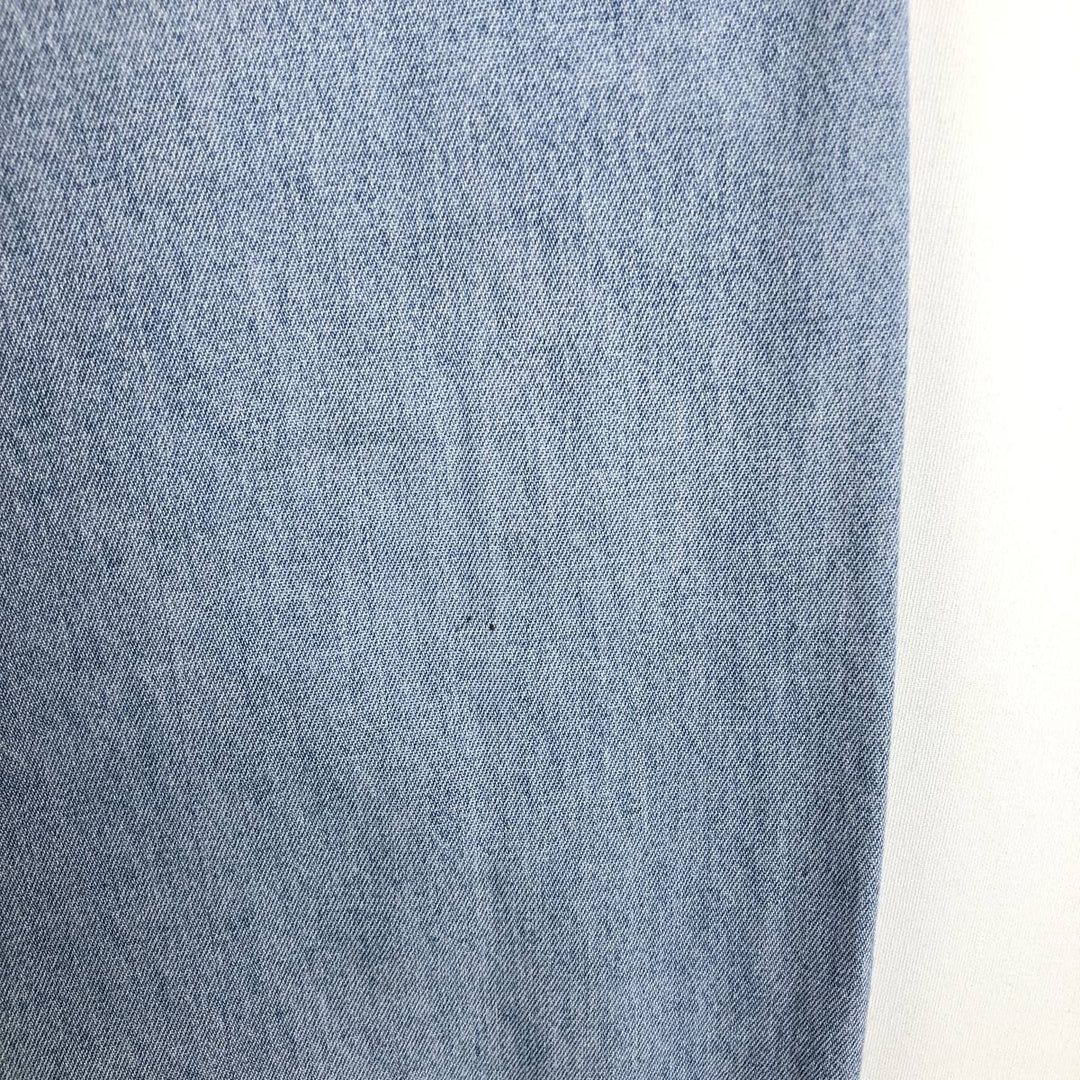 Ralph Lauren long sleeve button down denim shirt, men's XL size cotton blue type Vintage Second Hand
