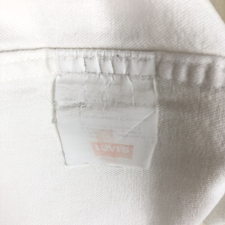 Levi's Long-Sleeve Denim Western Shirt, Men's Size XL (approx.) unclear white type Vintage Second Hand