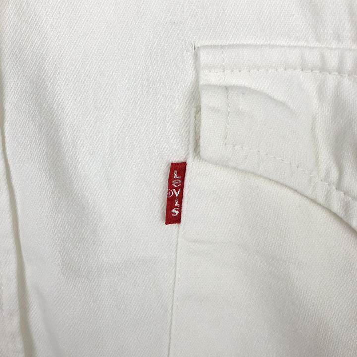 Levi's Long-Sleeve Denim Western Shirt, Men's Size XL (approx.) unclear white type Vintage Second Hand
