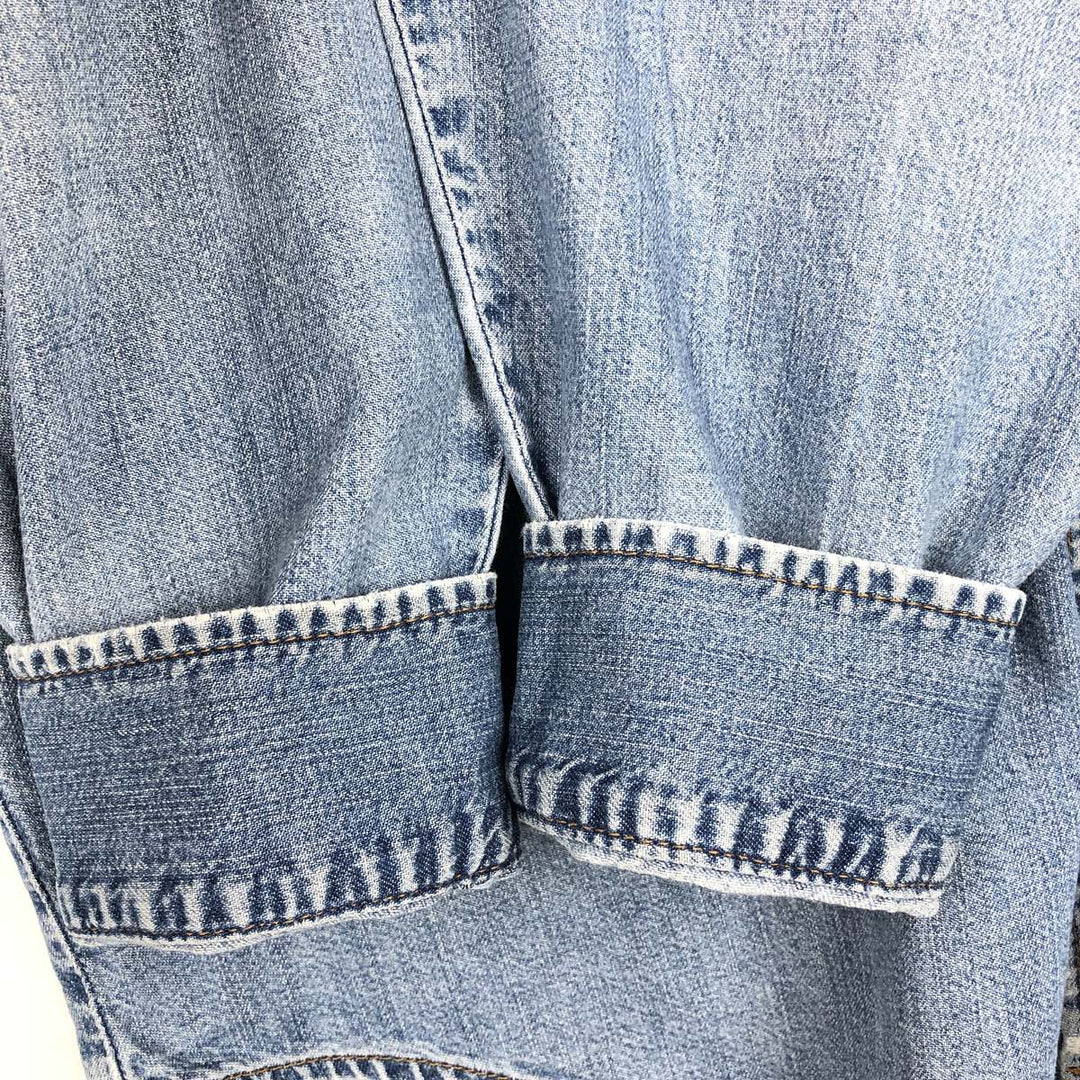 Levi's Long-Sleeve Denim Western Shirt, Men's Size L (approx.) cotton blue type Vintage Second Hand