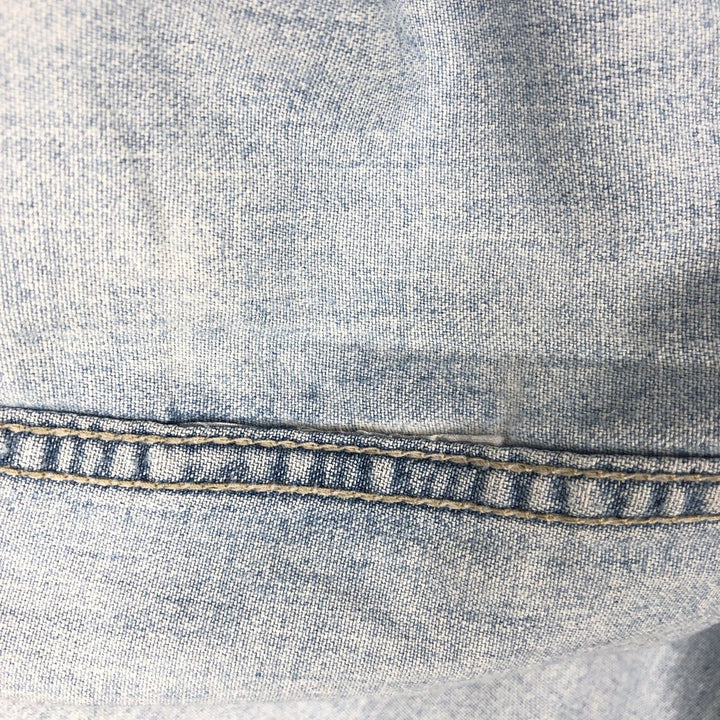 Levi's Long-Sleeve Denim Western Shirt, Men's Size XL (approx.) unclear Blue type light blue Vintage Second Hand