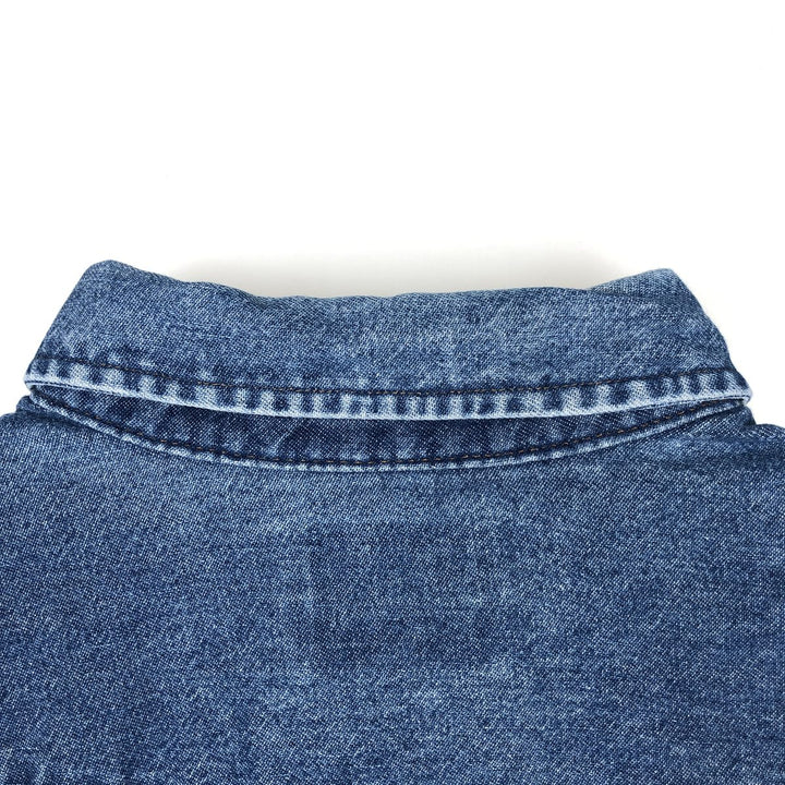 Levi's Long-Sleeve Denim Western Shirt, Men's Size XL (approx.) unclear blue type Vintage Second Hand