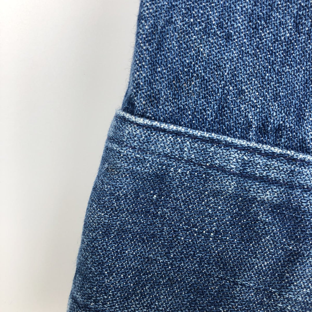 Wrangler long-sleeved denim shirt, made in France, men's size L (approx.) unclear blue type Vintage Second Hand