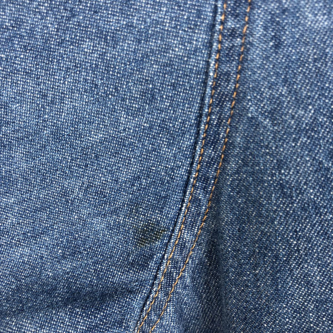 Wrangler Long Sleeve Denim Western Shirt, Men's Size L unclear blue type Vintage Second Hand