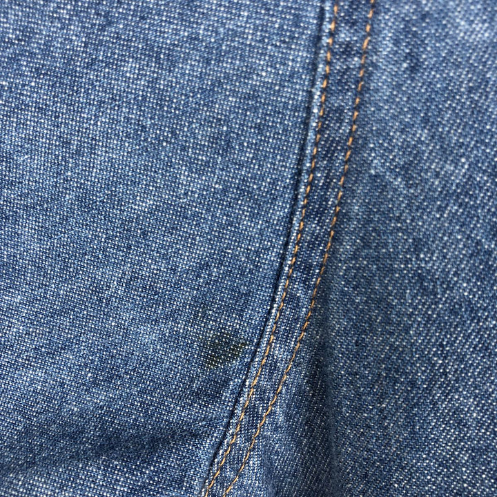 Wrangler Long Sleeve Denim Western Shirt, Men's Size L unclear blue type Vintage Second Hand