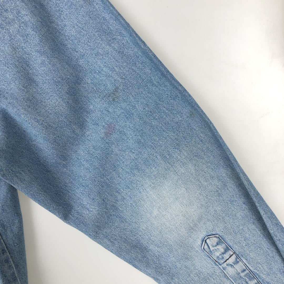 Wrangler Long Sleeve Denim Western Shirt, Men's XL cotton Blue type light blue Vintage Second Hand