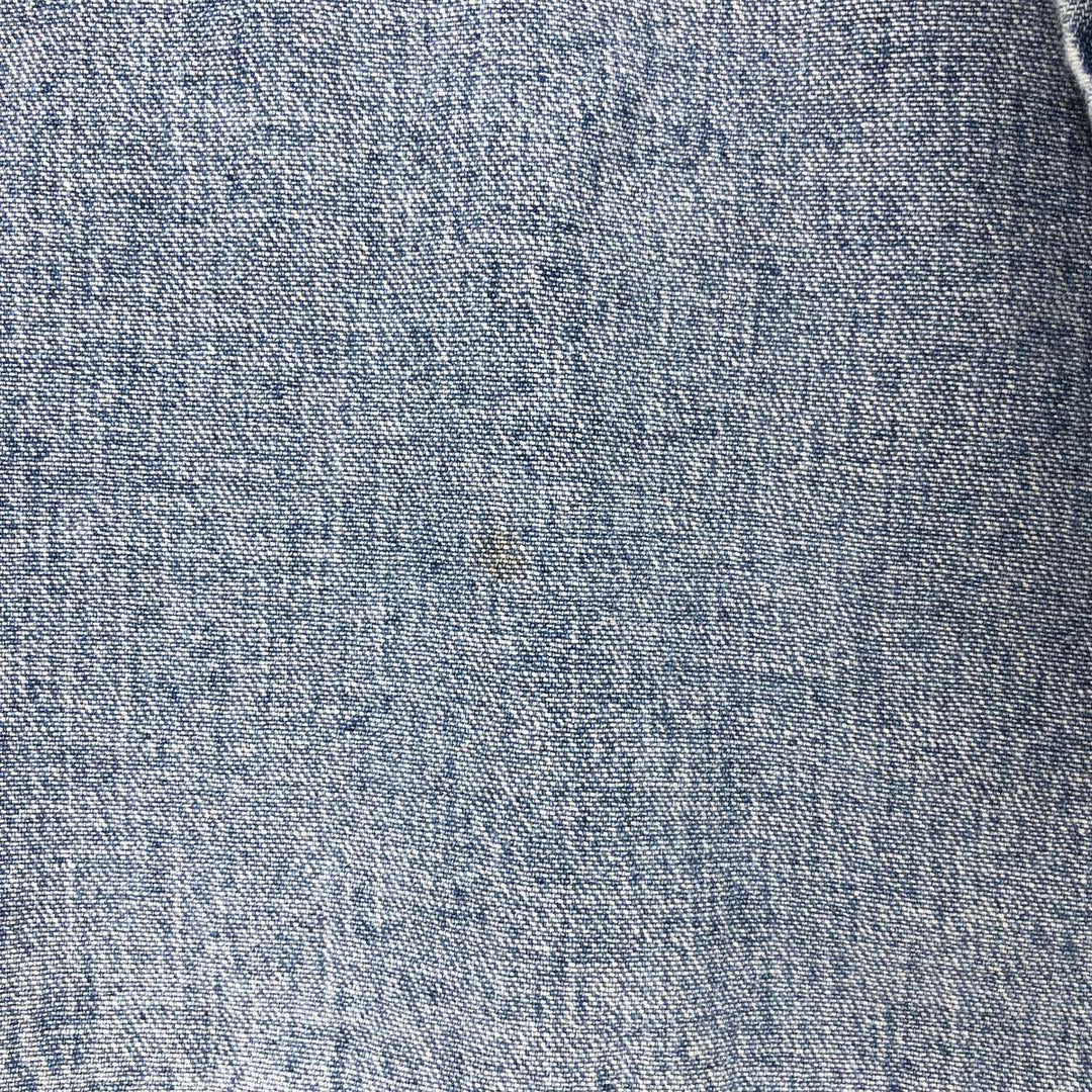 Wrangler Long Sleeve Denim Western Shirt, Men's Size Medium cotton blue type Vintage Second Hand