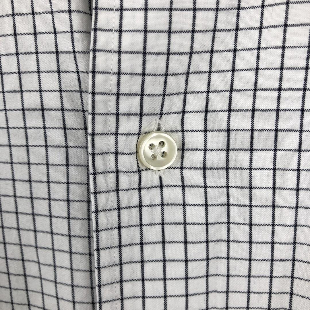 Ralph Lauren POLO by Ralph Lauren long sleeve cotton check shirt, men's XL size cotton black type Vintage Second Hand