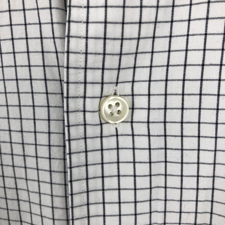 Ralph Lauren POLO by Ralph Lauren long sleeve cotton check shirt, men's XL size cotton black type Vintage Second Hand